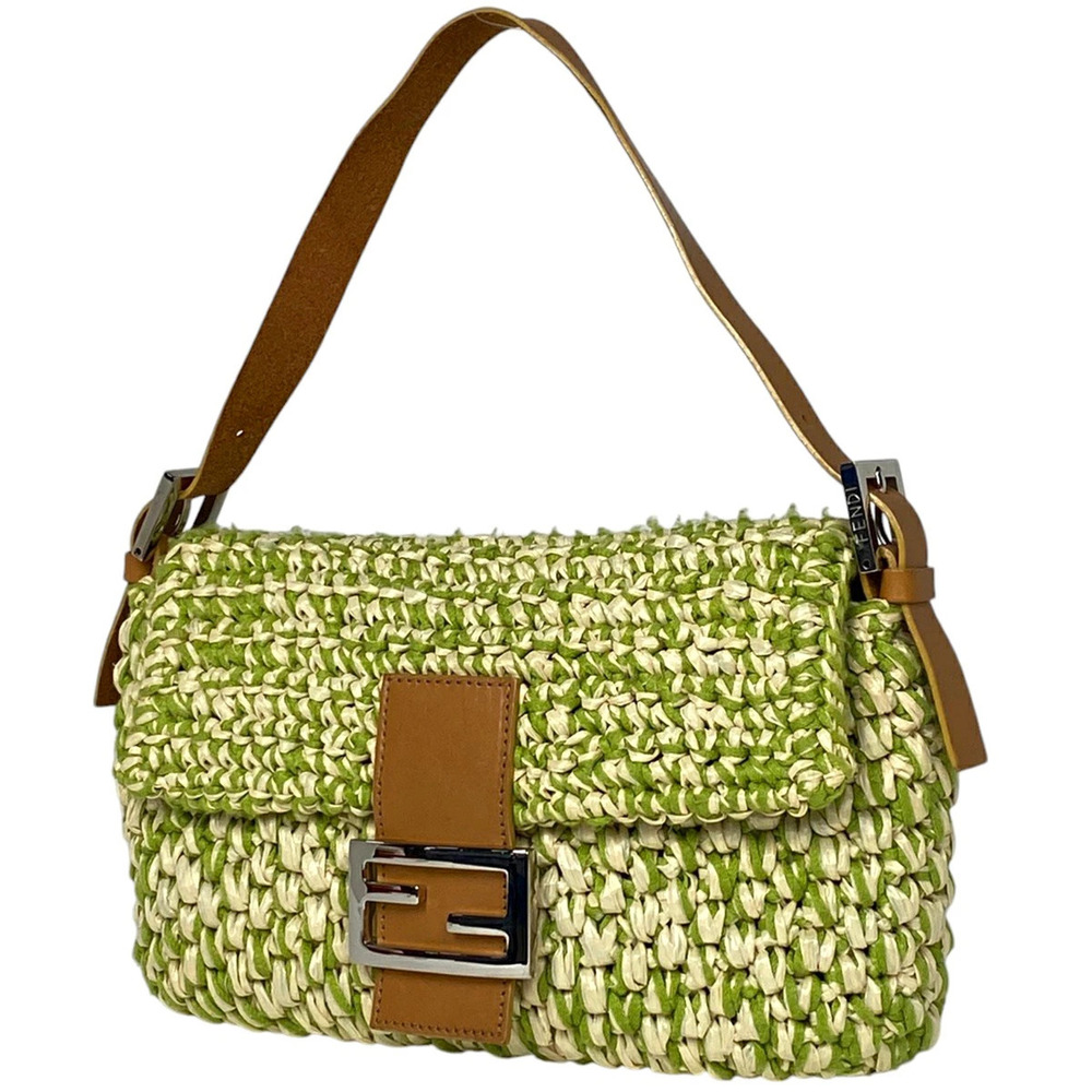 Fendi Zucca shoulder bag Mamma Bucket handbag green